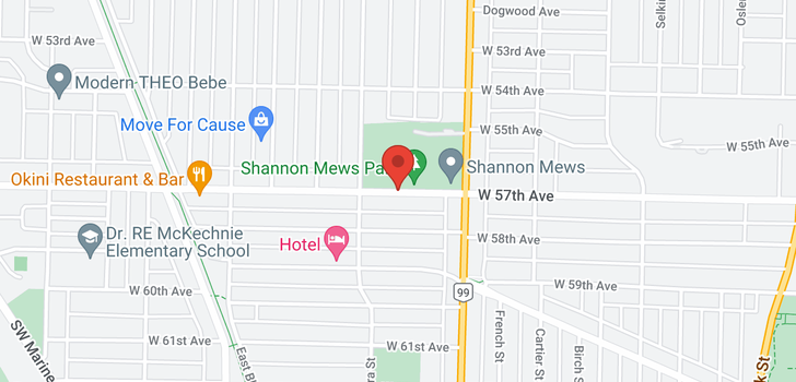 map of 1563 W 57TH AVENUE
